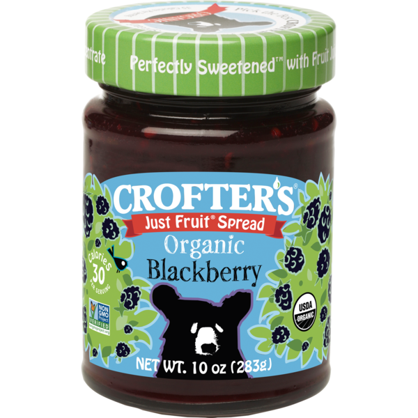 Crofters Organic Spread Fruit Blackberry 10 oz., PK6 60067275000335